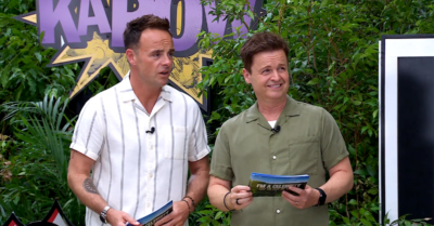 Ant and Dec watching Rivals challenge