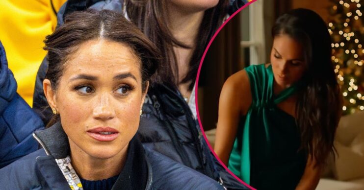 ED composite of Meghan Markle in Netflix show and at Invictus Games