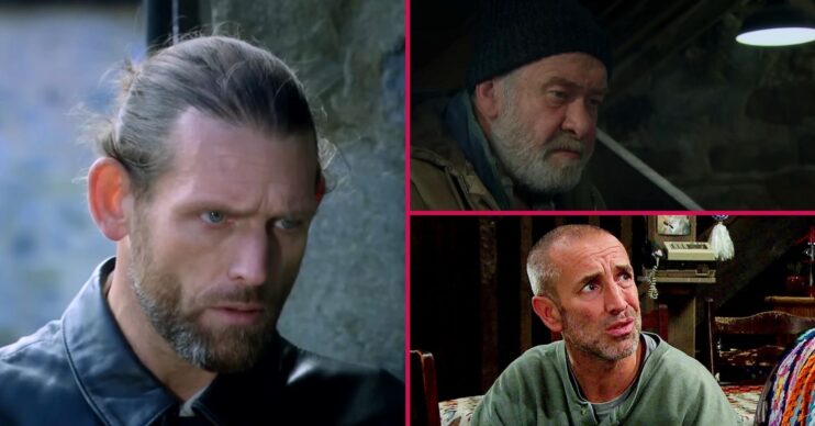 Kev, Bear and Sam in Emmerdale (Credit: ITV/Comp ED!)