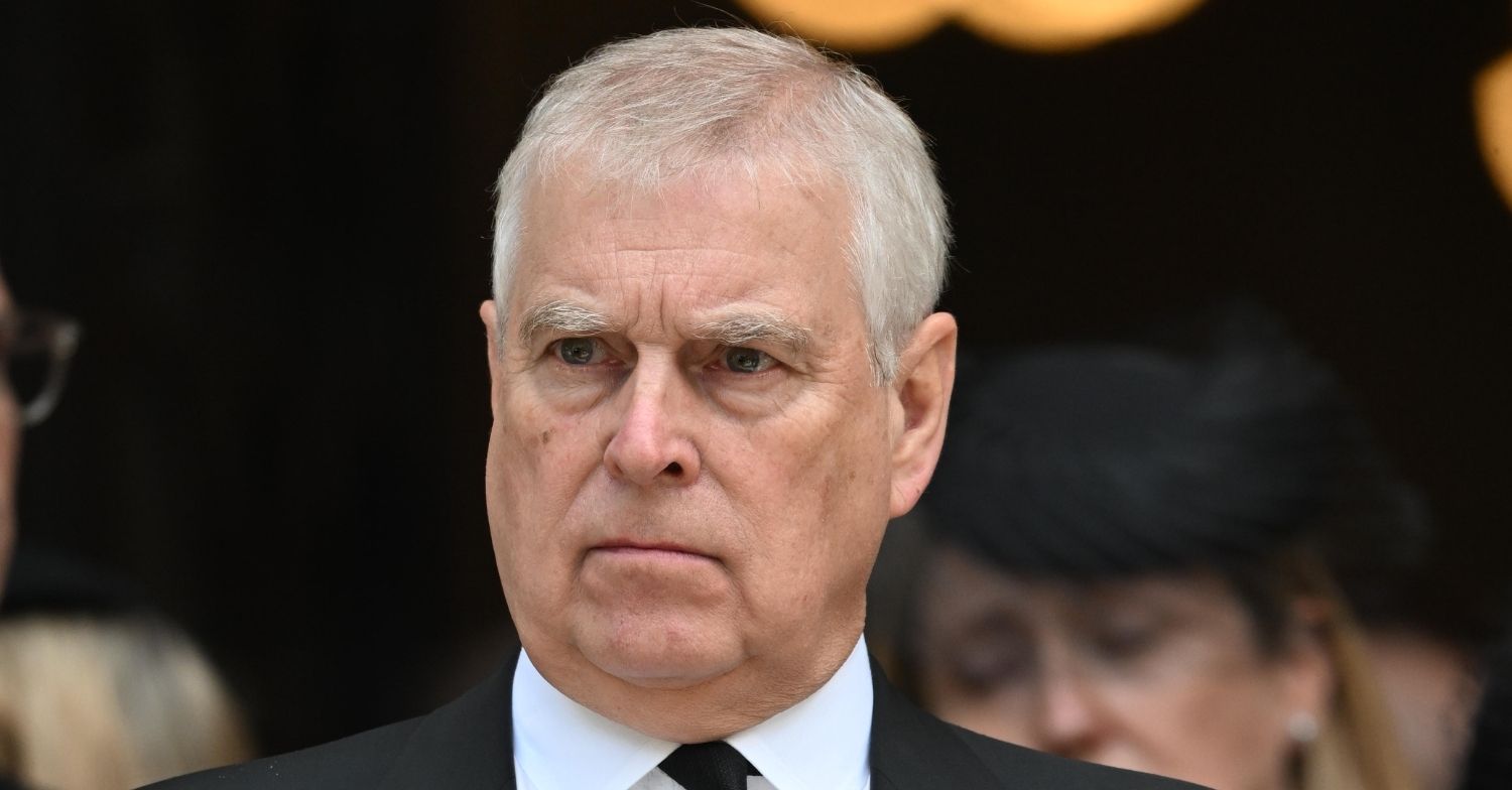 Andrew Mountbatten-Windsor at Duchess of Kent's funeral