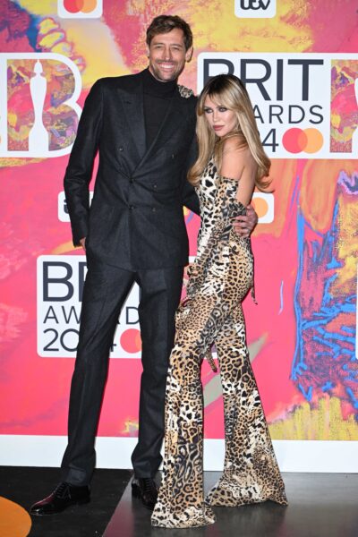 Abbey Clancy and Peter Crouch at the Brit Awards