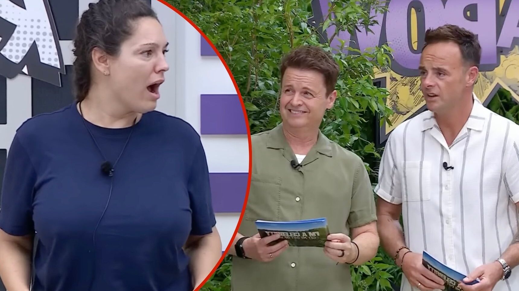 Kelly Brook and Ant and Dec on I'm A Celebrity