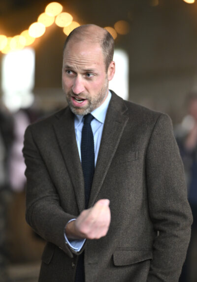 Prince William talking during royal engagement
