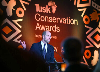 Prince William giving speech at the Tusk Conservation Awards