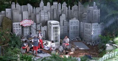 The I'm A Celebrity campmates in Doomsville