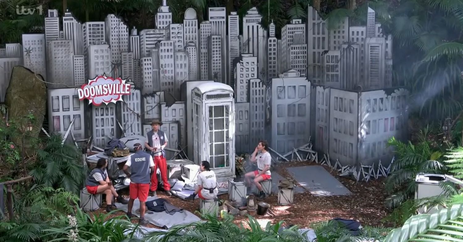 The I'm A Celebrity campmates in Doomsville