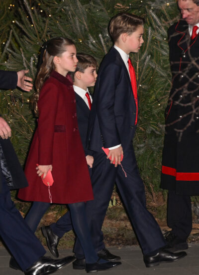 George, Charlotte and Louis attend Together at Christmas carol service