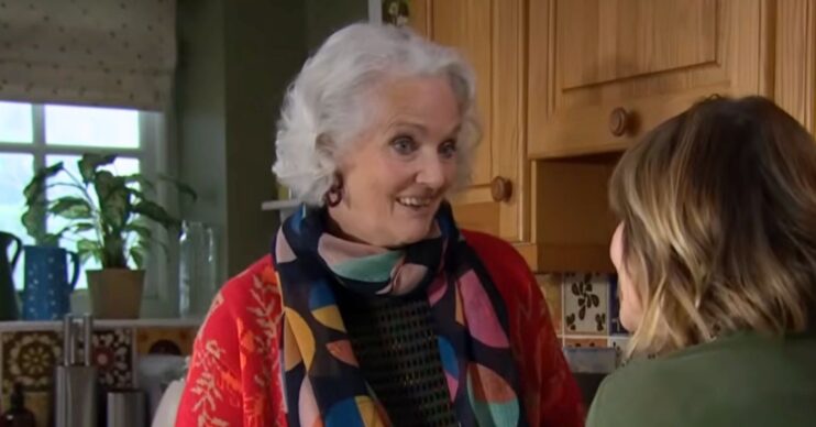 Emmerdale Mary saying goodbye to Rhona