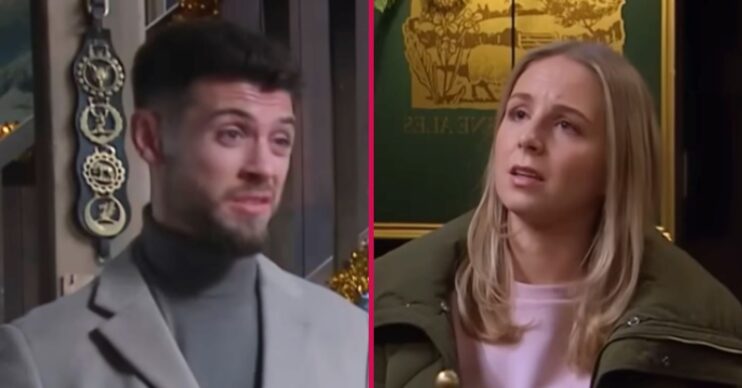 Emmerdale split pic: Joe Tate and Belle Dingle