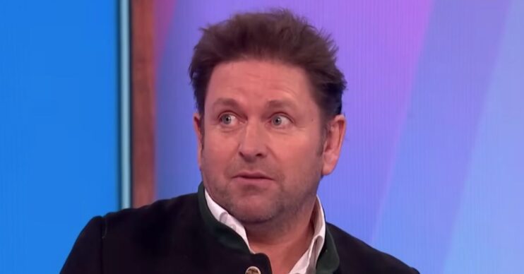 James Martin looking serious