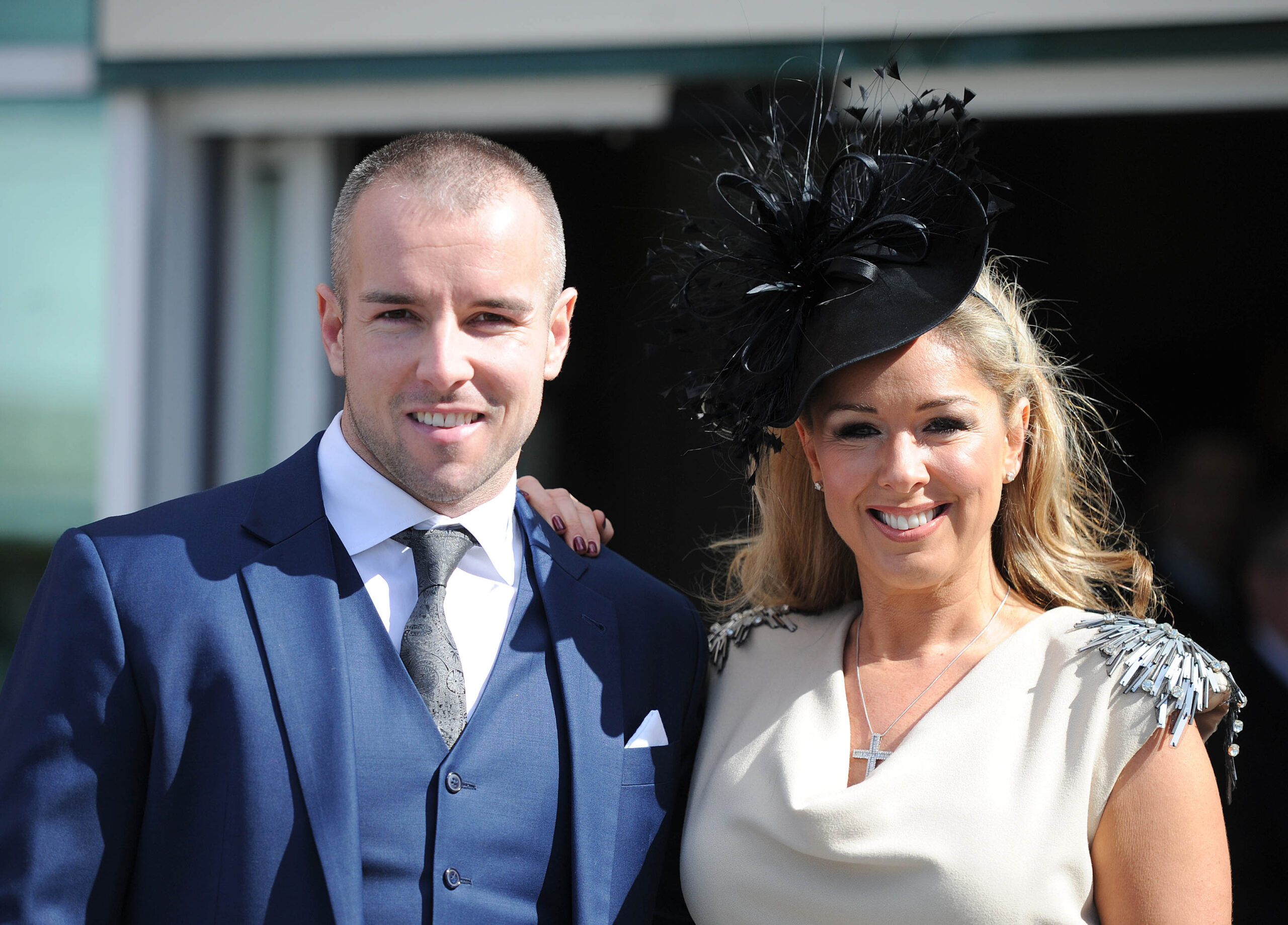 Claire Sweeney and her ex posing