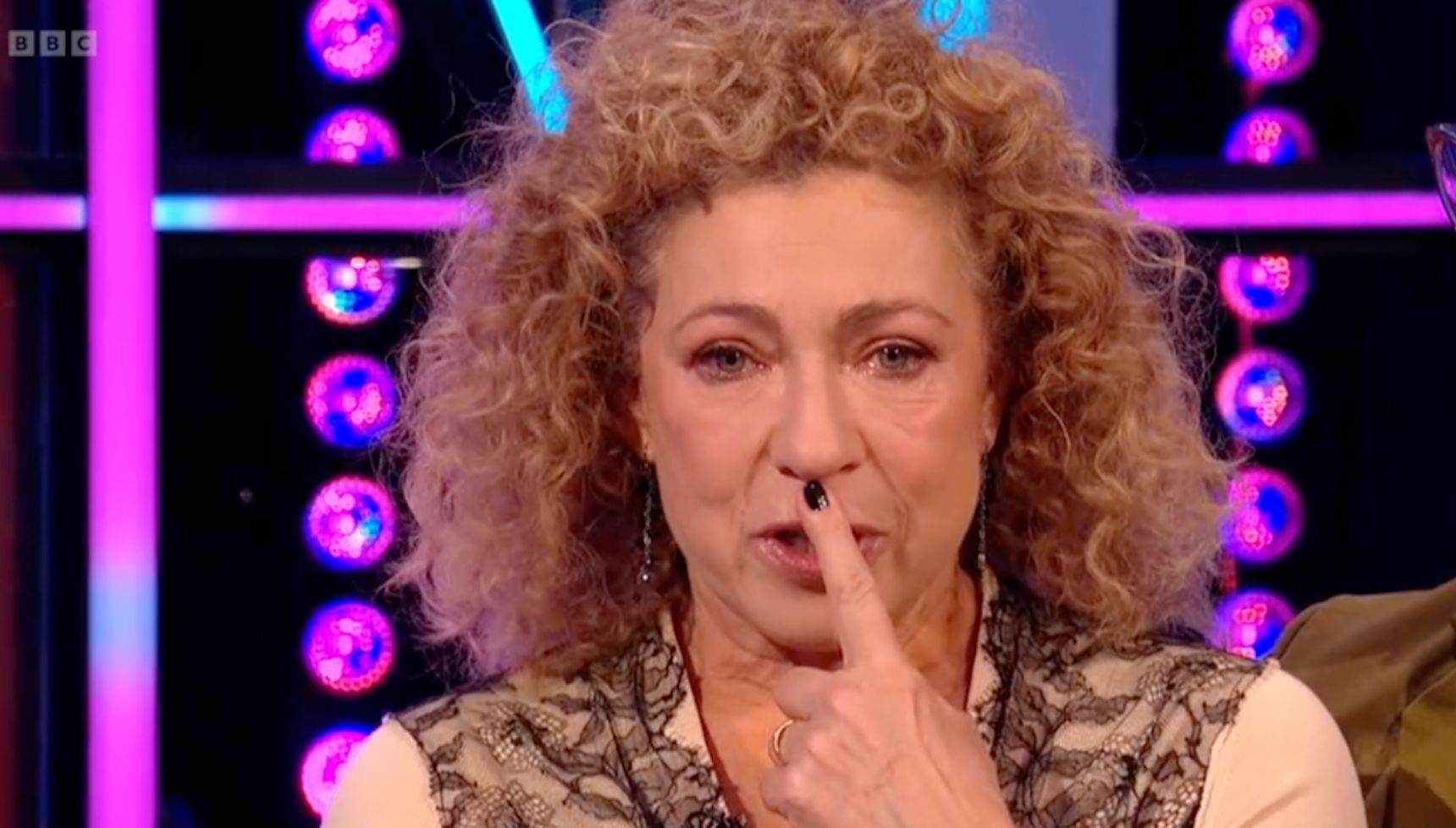 Alex Kingston emotional on It Takes Two