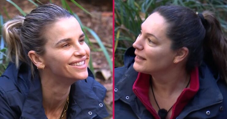 ED composite of Vogue Williams and Kelly Brook on I'm A Celebrity