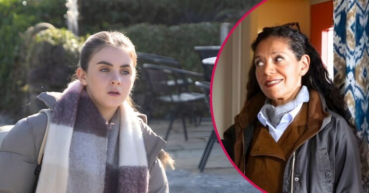 Emmerdale: split shot of April and Celia (Credit: ITV/Comp ED!)