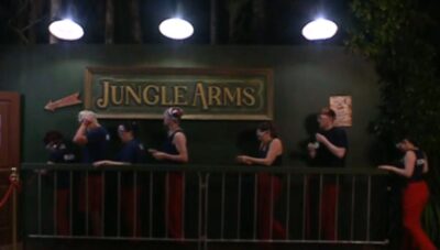 Jungle Arms queue on I'm A Celebrity