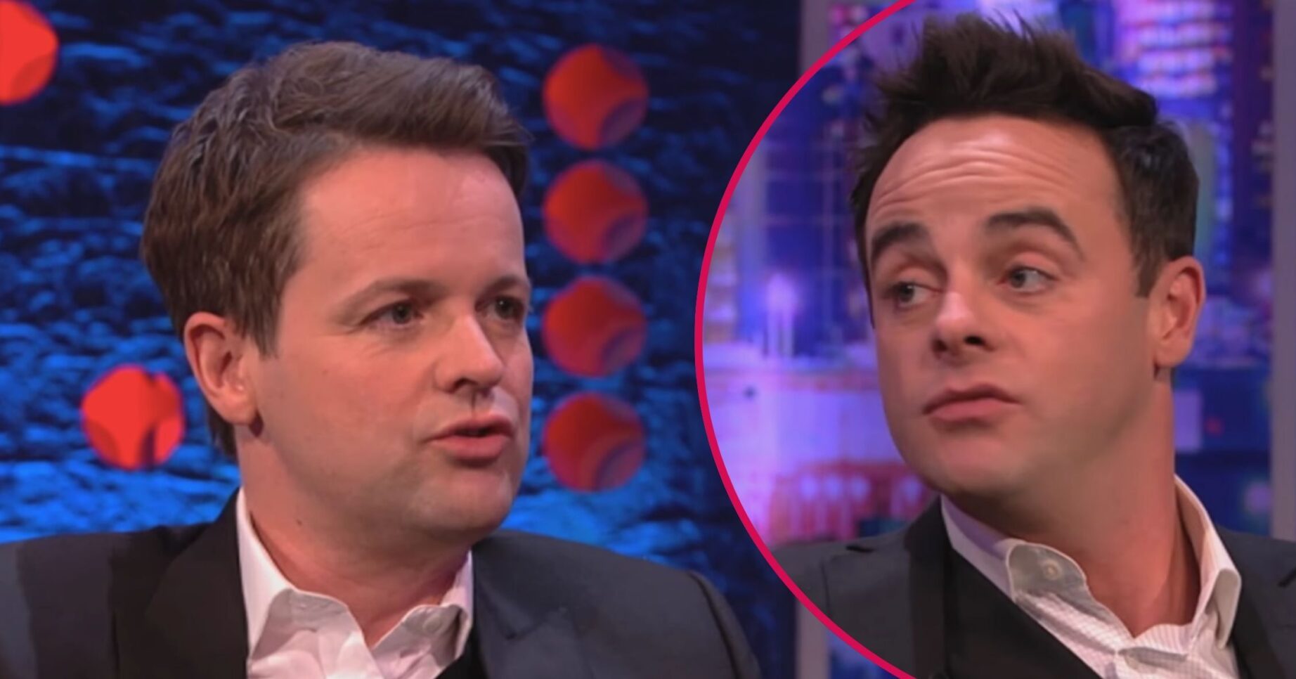 Ant and Dec looking serious