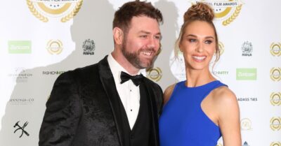 Brian McFadden and Danielle Parkinson at the National Film Awards 2019