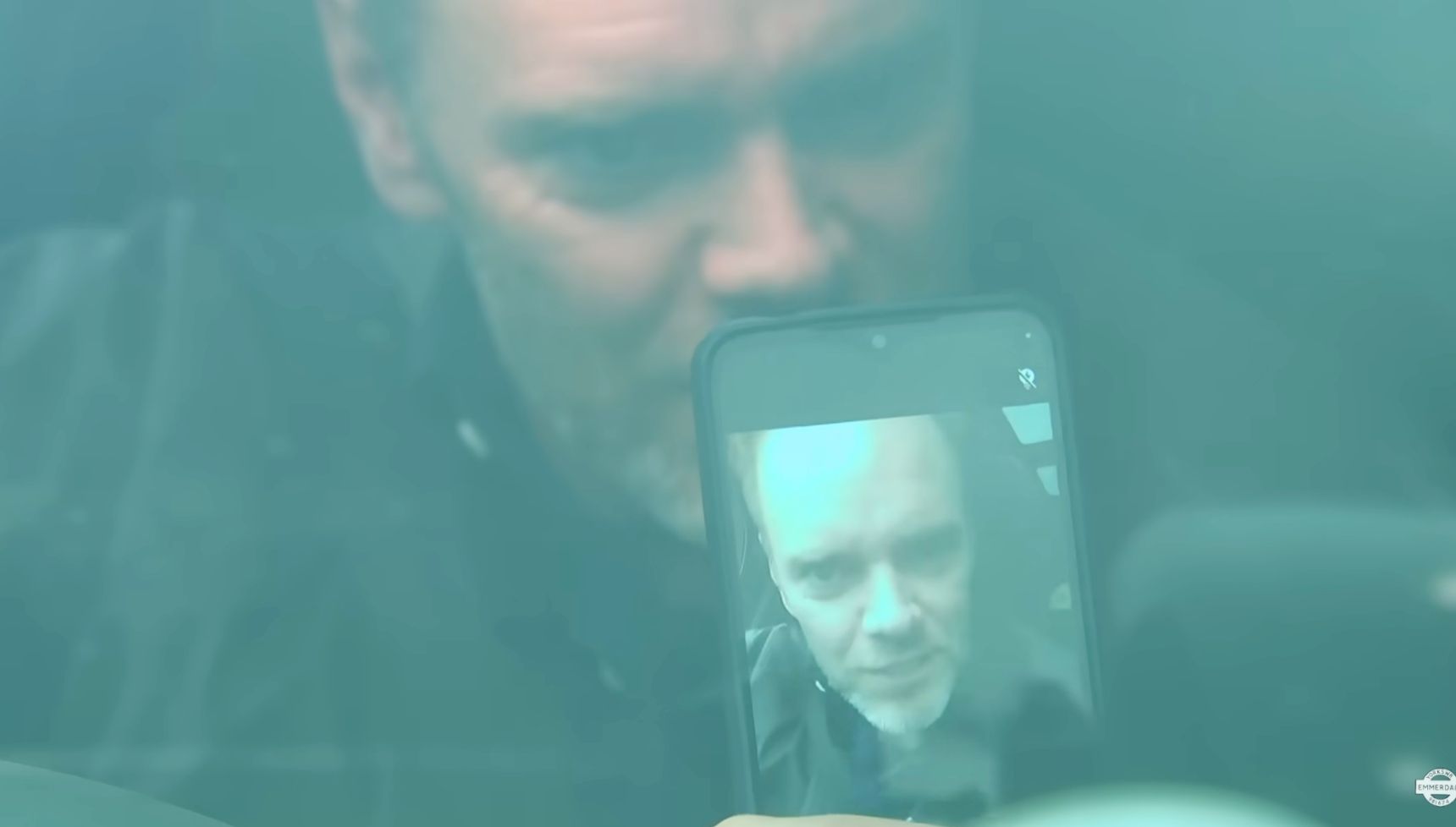 Ray ran Dylan over, but will he remain loyal to Celia in Emmerdale? (Credit: ITV)