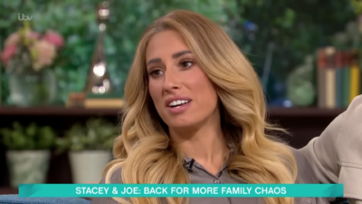 Stacey Solomon on This Morning with blonde hair