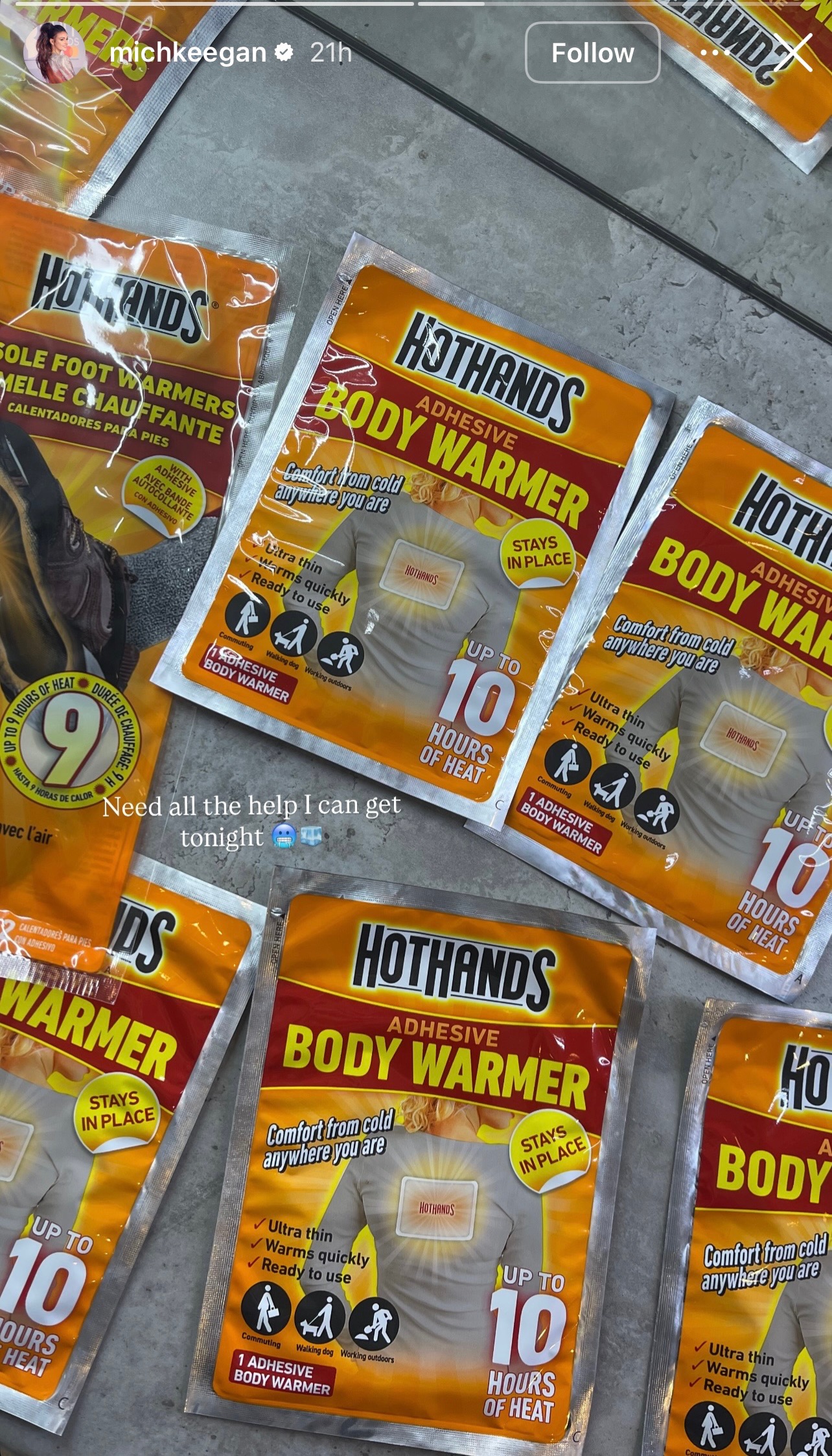 Michelle's Instagram Story