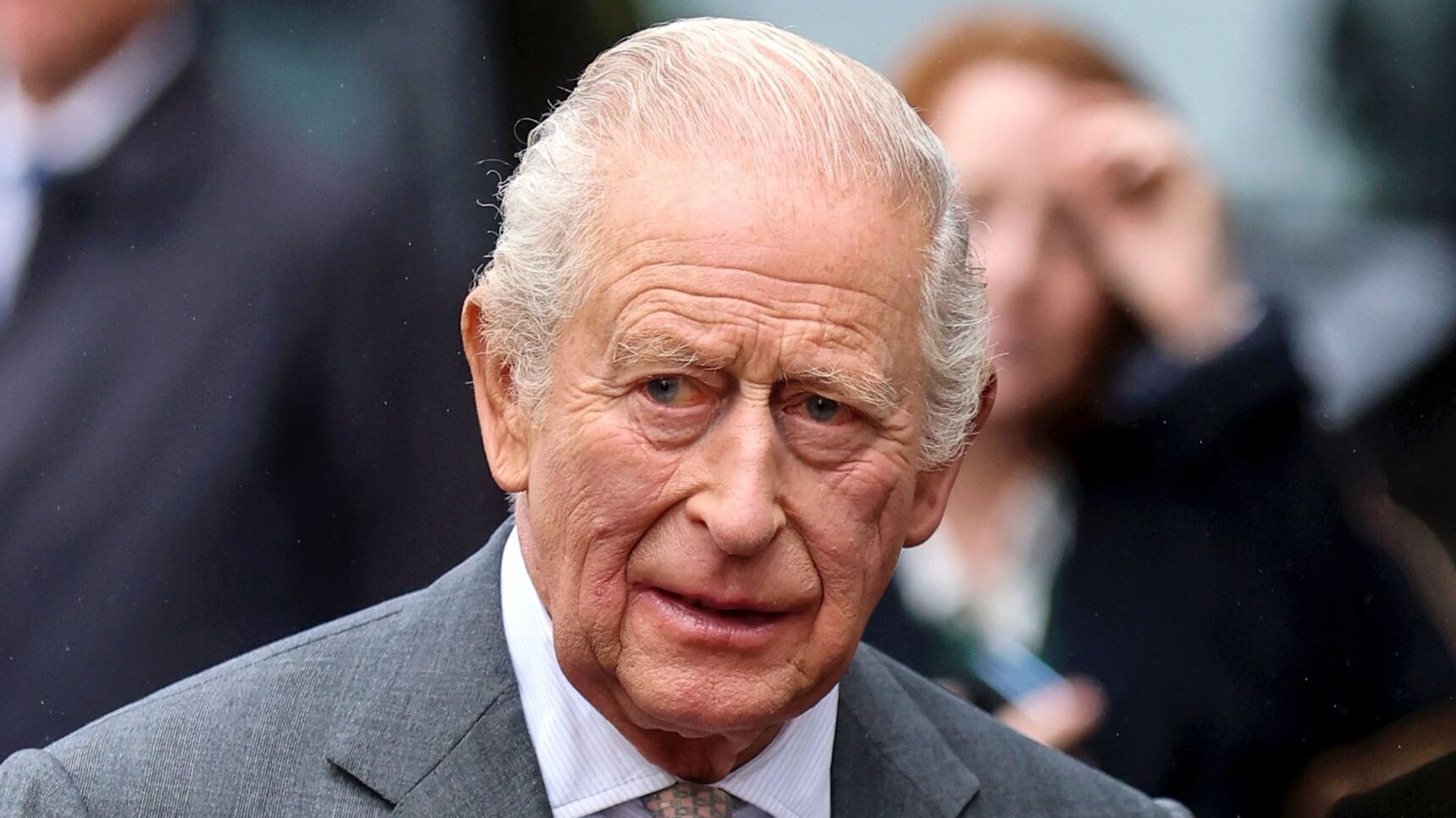 King Charles frowning