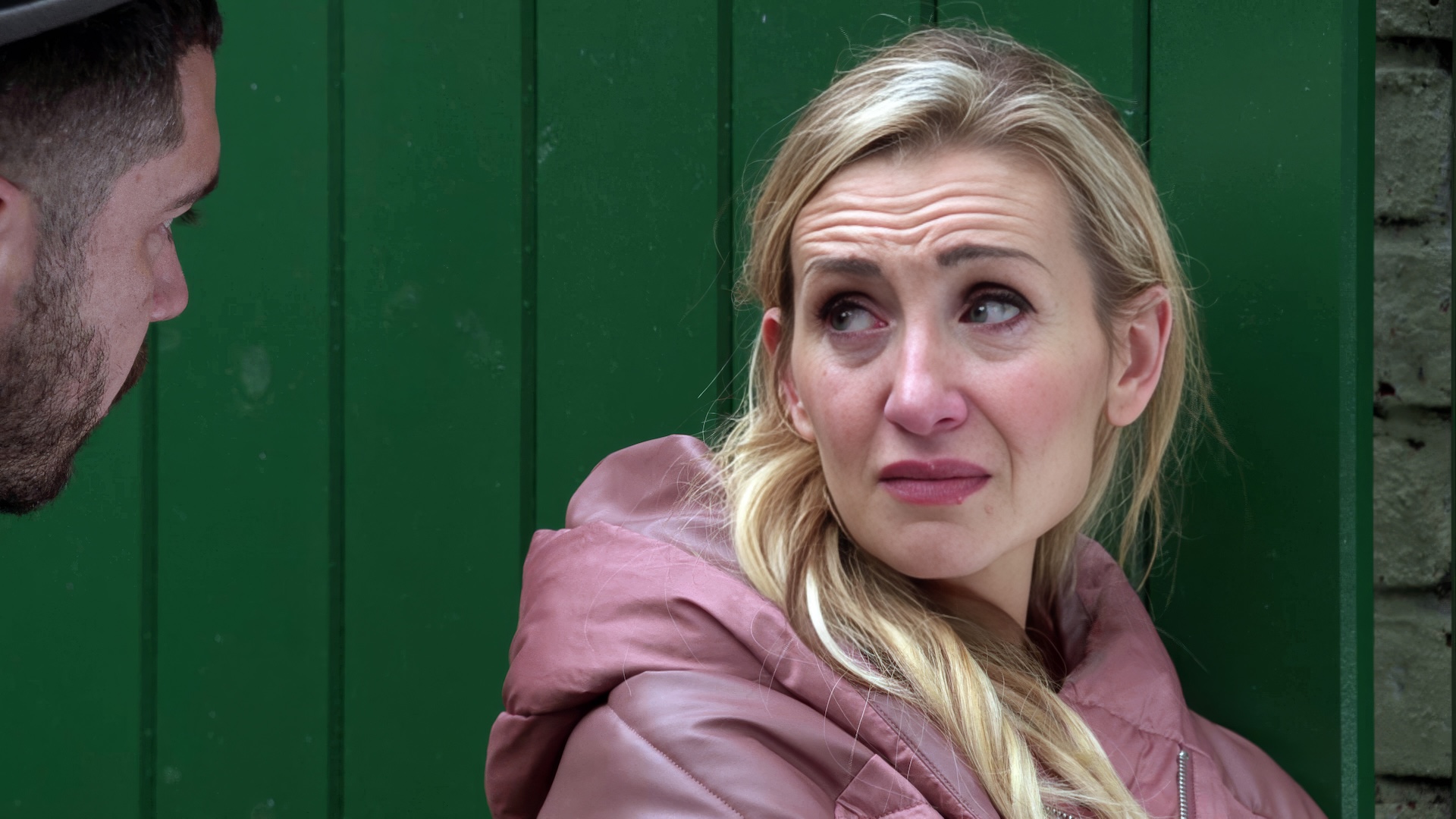 Eva crying in Corrie