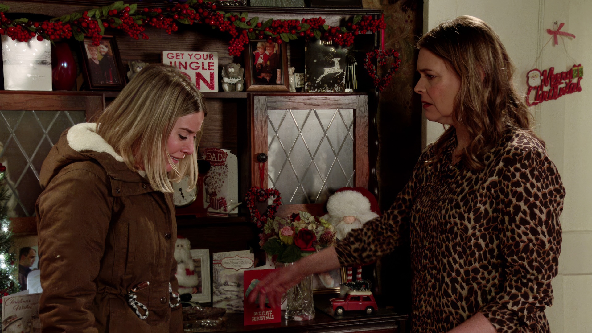 Abi and Tracy talking