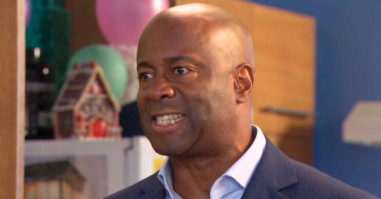 Angry Anthony shouts at his family in EastEnders (Credit: BBC/Composite: ED!)