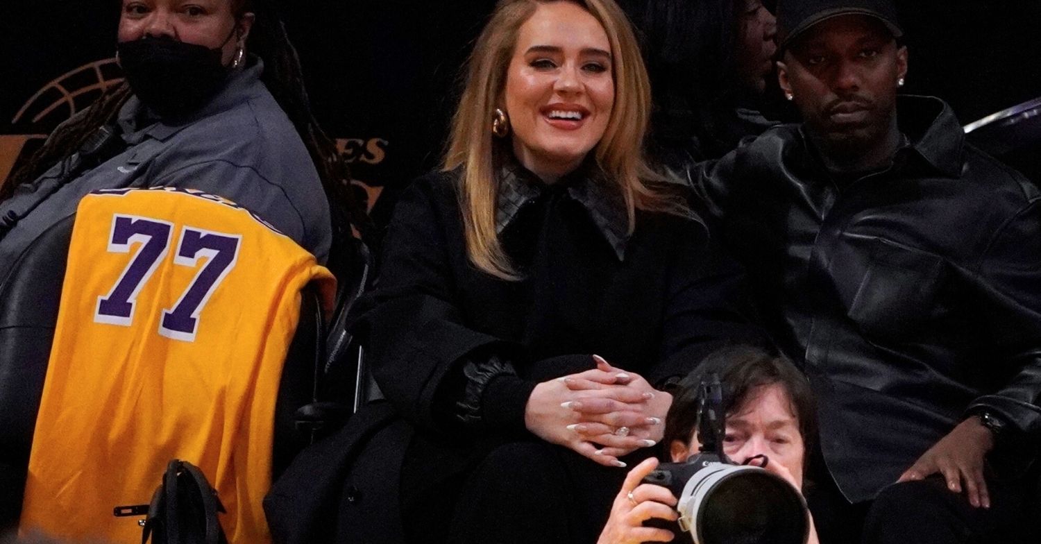 Adele and Rich Paul are at the Lakers game