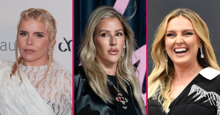 Ellie Goulding, Perrie Edwards, and Paloma Faith
