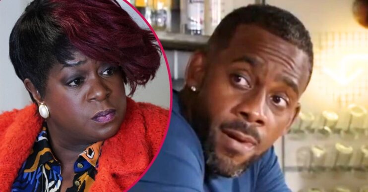 Vincent looks thoughtful on EastEnders; inset, Kim (Credit: BBC/Composite: ED!)