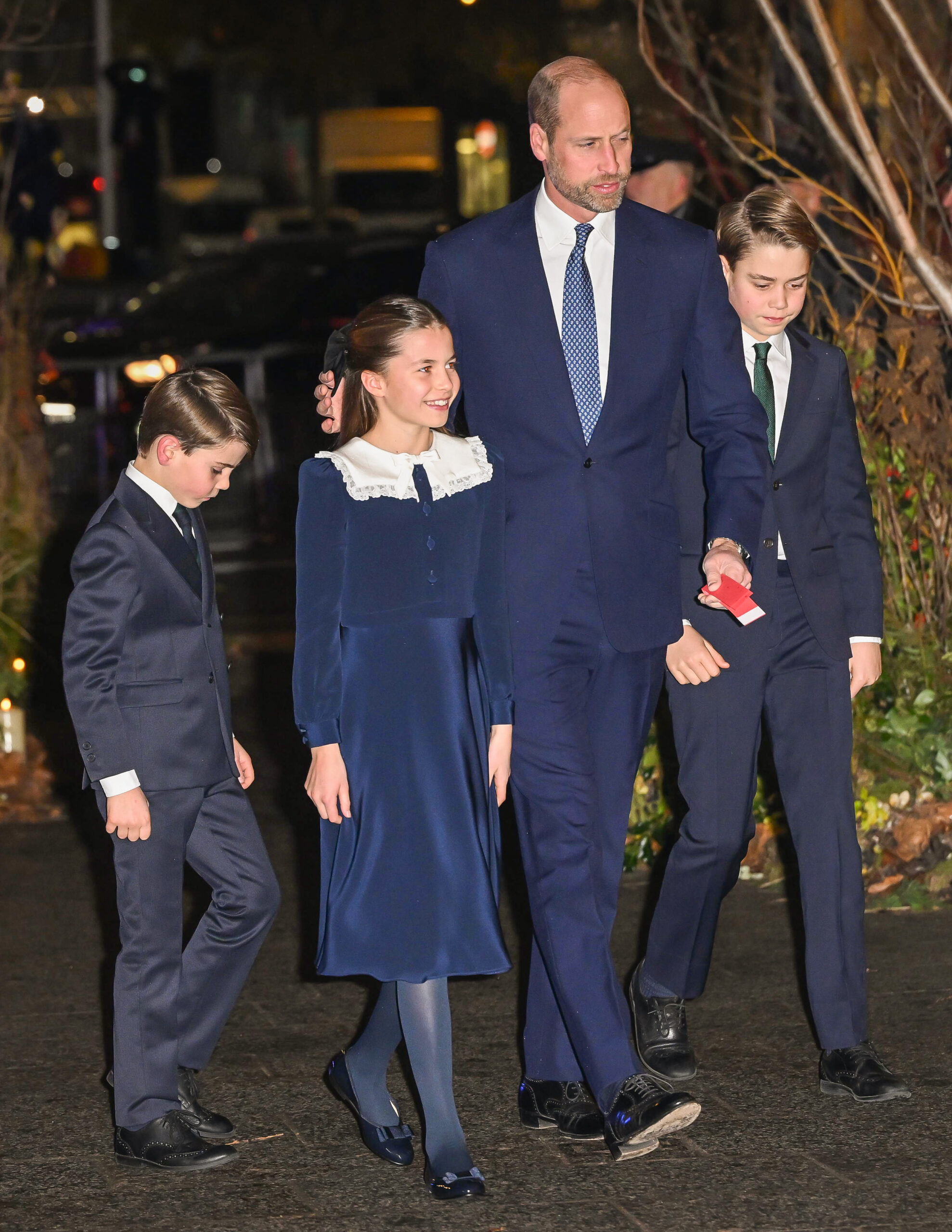 Prince Louis, Princess Charlotte and Prince George at Kate Middleton's Christmas carol service