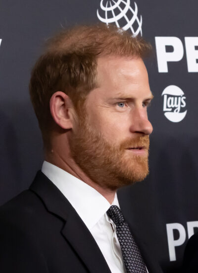 Prince Harry in suit at event