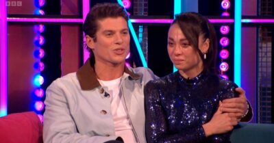 Lewis Cope, Katya Jones crying on It Takes Two
