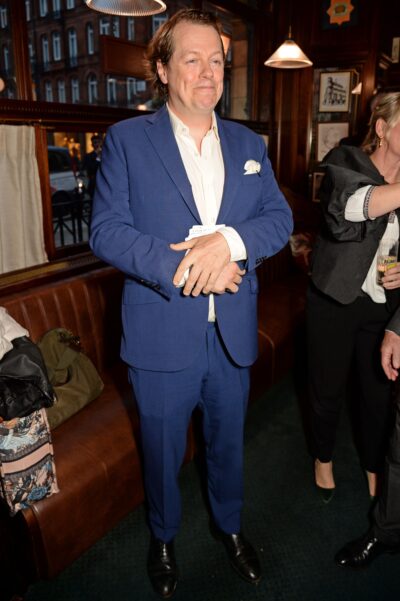 Tom Parker Bowles in a blue suit