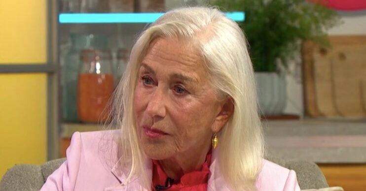 Helen Mirren looking serious