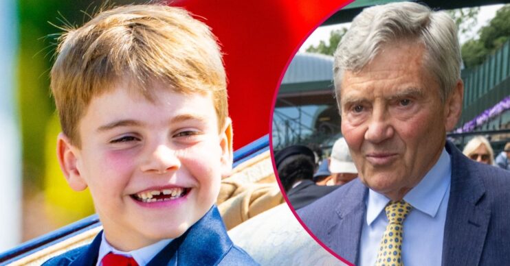 ED composite of Prince Louis grinning and Michael Middleton at Wimbledon