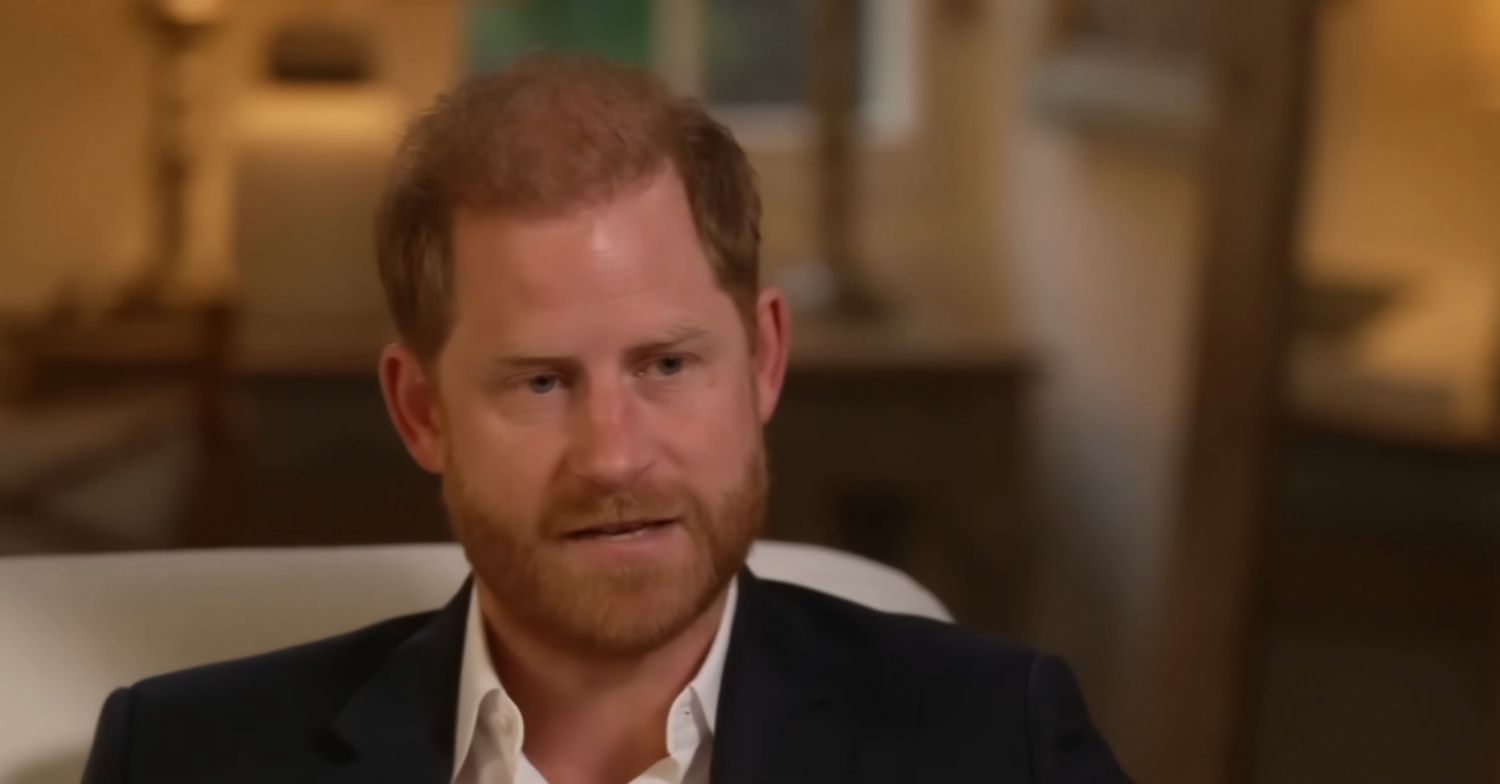 Prince Harry speaking in BBC interview