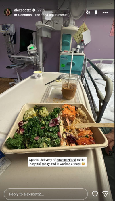 Alex Scott's Insatgram story