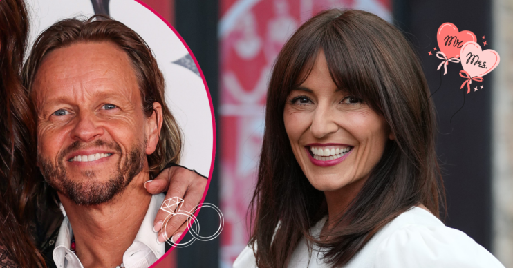 Davina McCall and Michael smiling