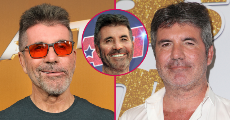 Three pictures of Simon Cowell over the years