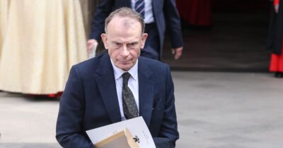Andrew Marr at the VE80 Thanksgiving Service at Westminster Abbey