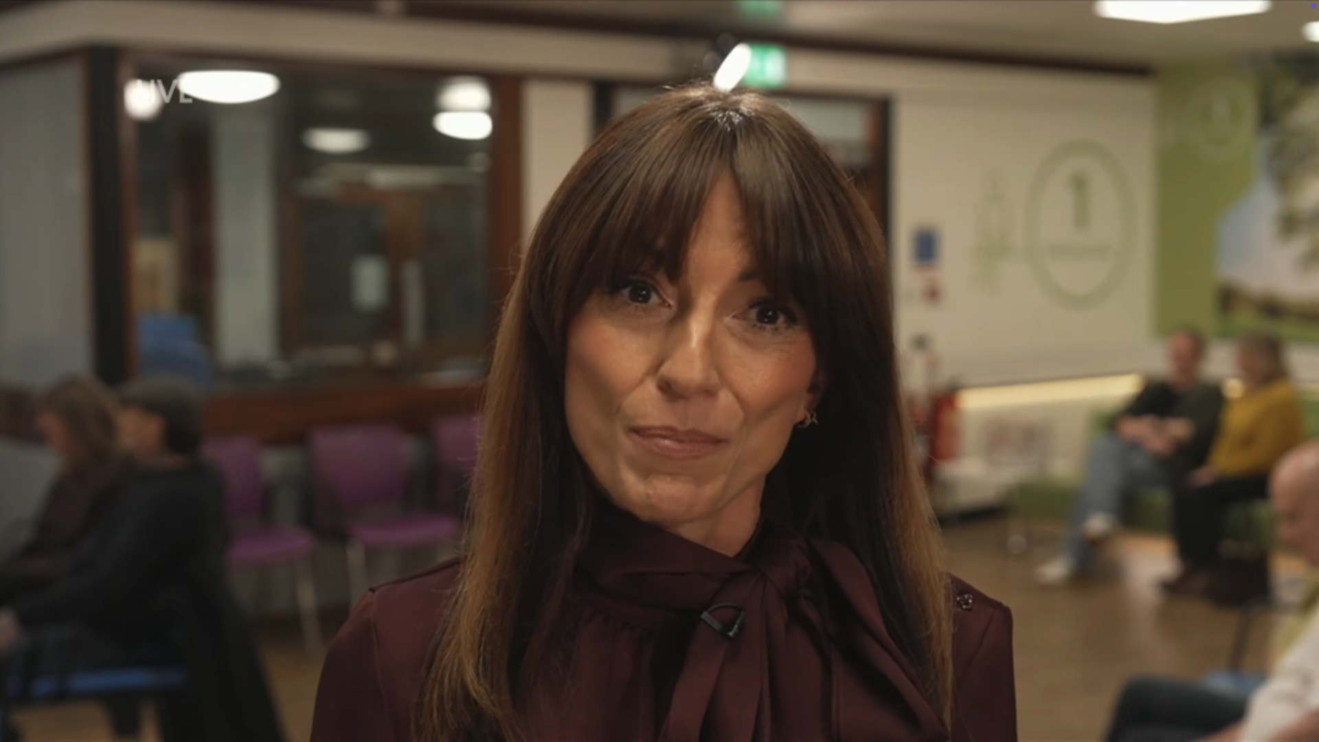 Davina McCall presenting Stand Up To Cancer