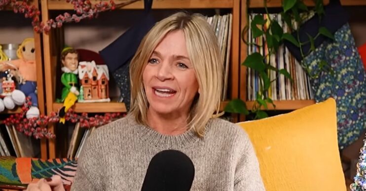 Zoe Ball on a podcast