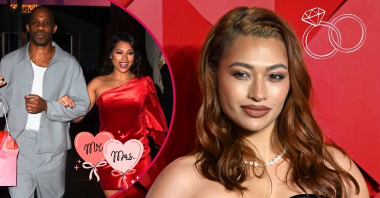 Vanessa White and Emmanuel Lawal / Vanessa White on the red carpet