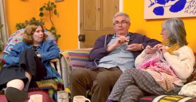 Helena Worthington and family on Gogglebox