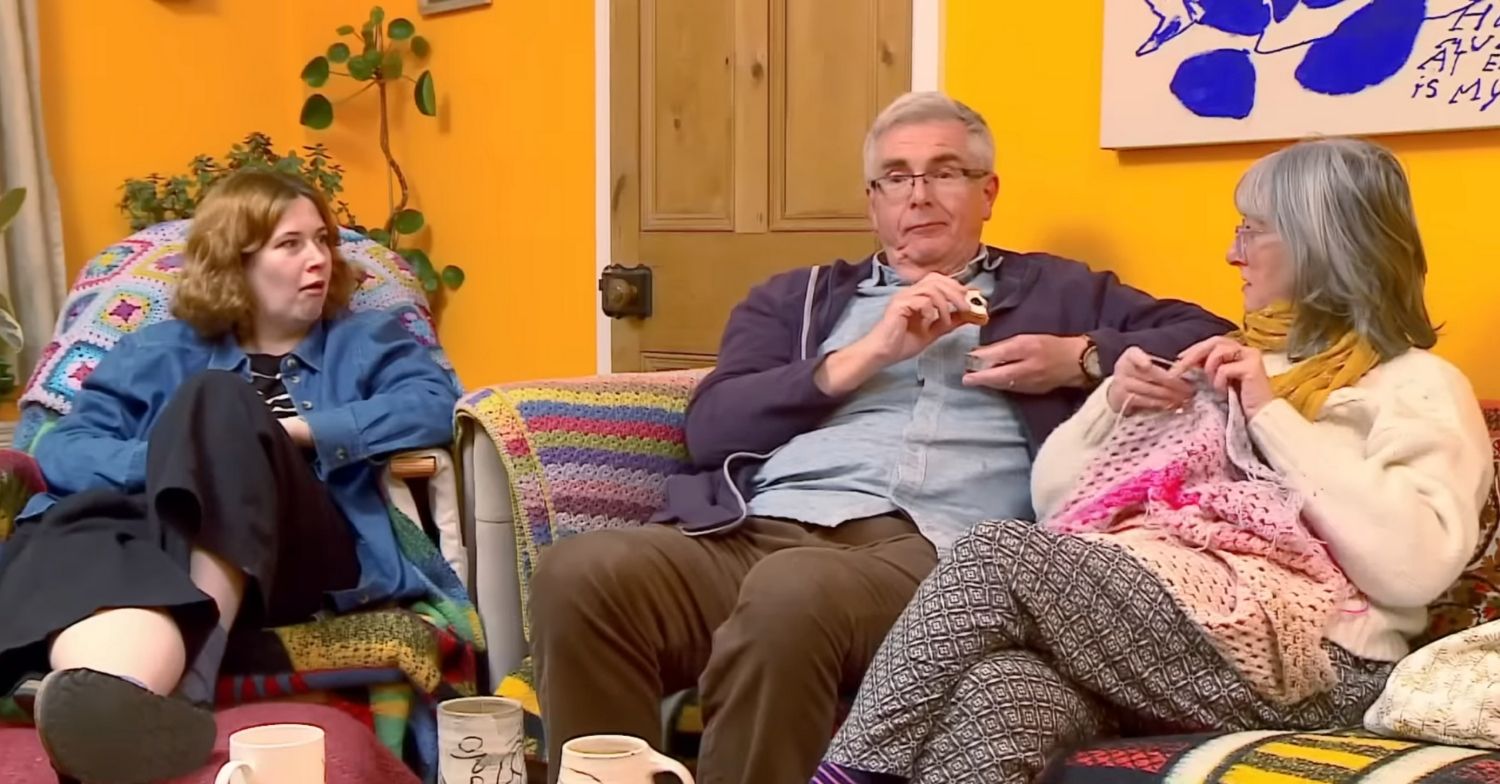 Helena Worthington and family on Gogglebox
