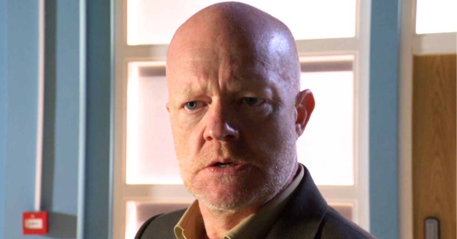 Max looks shocked and angry on EastEnders (Credit: BBC/Composite: ED!)