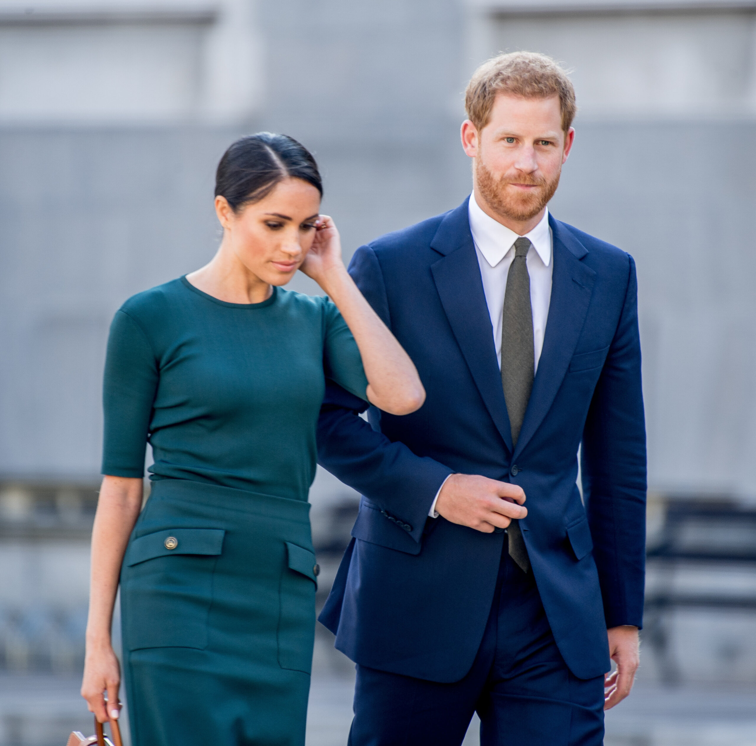 Prince Harry and Meghan Markle walking together