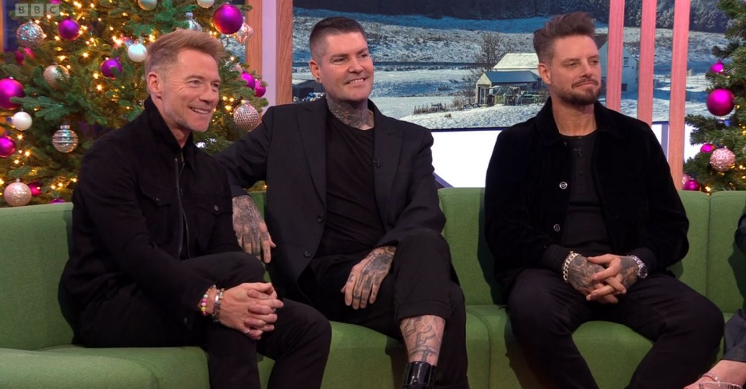 Ronan Keating, Shane Lynch, Keith Duffy on The One Show